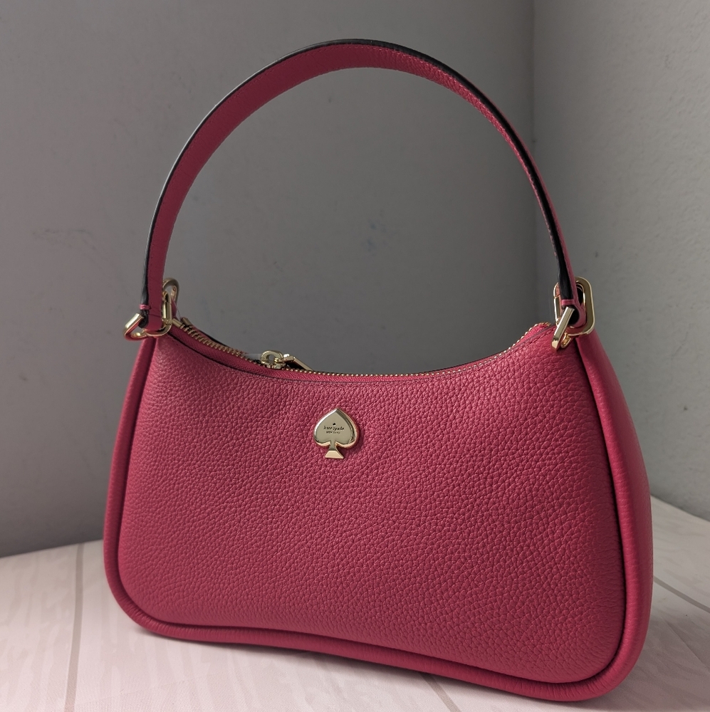NWT Kate Spade KI904 Kayla Small Pebbled Leather Convertible Shoulder Bag